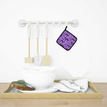 Load image into Gallery viewer, Watecolor Halloween Black Cats on Purple Pot Holders - Set of 2 - Heat-Resistant Kitchen Essentials BB7528PTHD