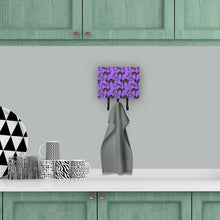 Load image into Gallery viewer, Watecolor Halloween Black Cats on Purple Leash or Key Holder BB7528TH68