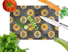Load image into Gallery viewer, Watecolor Halloween Circles Glass Cutting Boards – Durable, Decorative Kitchen Art Large BB7529LCB