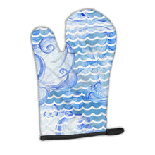 Load image into Gallery viewer, Beach Watercolor Abstract Waves Oven Mitt BB7530OVMT