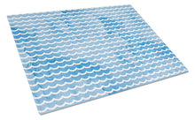 Load image into Gallery viewer, Beach Watercolor Waves Glass Cutting Boards – Durable, Decorative Kitchen Art Large BB7531LCB