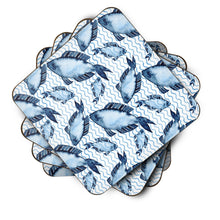Load image into Gallery viewer, Beach Watercolor Fishes Foam Coaster  BB7532FC