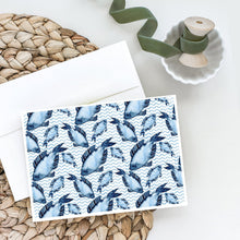 Load image into Gallery viewer, Beach Watercolor Fishes Greeting Cards -  Blank Note Cards – 8-Pack of Artist-Designed Cards with Envelopes
