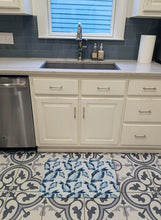 Load image into Gallery viewer, Beach Watercolor Fishes Machine Washable Memory Foam Mat BB7532RUG