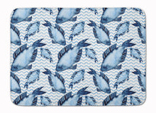 Load image into Gallery viewer, Beach Watercolor Fishes Machine Washable Memory Foam Mat BB7532RUG