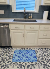 Load image into Gallery viewer, Beach Watercolor Anchors Machine Washable Memory Foam Mat BB7533RUG