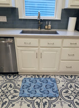 Load image into Gallery viewer, Beach Watercolor Whales Machine Washable Memory Foam Mat BB7535RUG