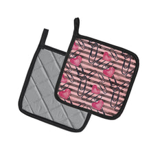 Load image into Gallery viewer, Watercolor Heart Paper Clips Pot Holders - Set of 2 - Heat-Resistant Kitchen Essentials BB7536PTHD