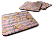 Load image into Gallery viewer, Watercolor Coffee and Paper Clips Foam Coaster  BB7538FC