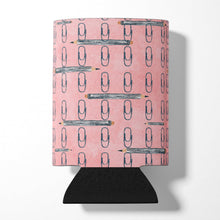 Load image into Gallery viewer, Watercolor Organized Paper Clips Pink Can or Bottle Hugger BB7539CC