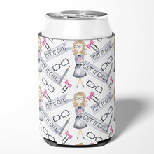Load image into Gallery viewer, Watercolor Girl Boss Get it Girl Can or Bottle Hugger BB7542CC