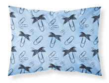 Load image into Gallery viewer, Watercolor Paper Clips Blue Fabric Standard Pillowcase – Artistic Decorative Front, White Back BB7544PILLOWCASE