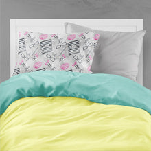 Load image into Gallery viewer, Watercolor Girl Boss Journaling Fabric Standard Pillowcase – Artistic Decorative Front, White Back BB7545PILLOWCASE