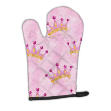 Load image into Gallery viewer, Watercolor Princess Crown on Pink Oven Mitt BB7546OVMT