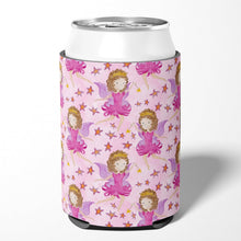 Load image into Gallery viewer, Watercolor Fairy Princess on Pink Can or Bottle Hugger BB7547CC