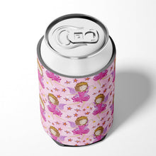 Load image into Gallery viewer, Watercolor Fairy Princess on Pink Can or Bottle Hugger BB7547CC
