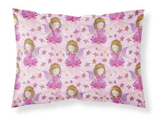 Load image into Gallery viewer, Watercolor Fairy Princess on Pink Fabric Standard Pillowcase – Artistic Decorative Front, White Back BB7547PILLOWCASE