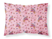 Load image into Gallery viewer, Watercolor Shooting Stars on Pink Fabric Standard Pillowcase – Artistic Decorative Front, White Back BB7548PILLOWCASE