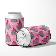 Load image into Gallery viewer, Watercolor Princess Castle Can or Bottle Hugger BB7549CC