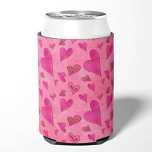 Load image into Gallery viewer, Watercolor Love and Hearts Can or Bottle Hugger BB7550CC