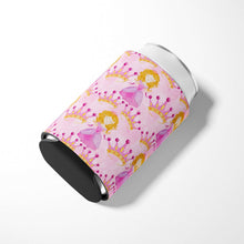 Load image into Gallery viewer, Watercolor Princess and Crown Can or Bottle Hugger BB7551CC