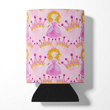 Load image into Gallery viewer, Watercolor Princess and Crown Can or Bottle Hugger BB7551CC