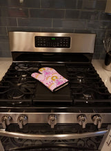 Load image into Gallery viewer, Watercolor Princess and Crown Oven Mitt BB7551OVMT