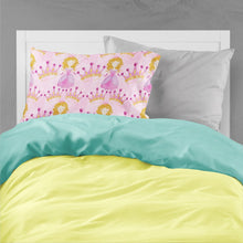 Load image into Gallery viewer, Watercolor Princess and Crown Fabric Standard Pillowcase – Artistic Decorative Front, White Back BB7551PILLOWCASE