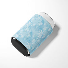 Load image into Gallery viewer, Watercolor Snowflake on Light Blue Can or Bottle Hugger BB7552CC