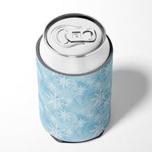 Load image into Gallery viewer, Watercolor Snowflake on Light Blue Can or Bottle Hugger BB7552CC
