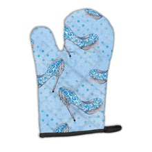 Load image into Gallery viewer, Watercolor Cinderella Shoe in Blue Oven Mitt BB7554OVMT
