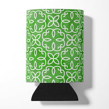 Load image into Gallery viewer, Watercolor Geometric Cirlce on Green Can or Bottle Hugger BB7556CC
