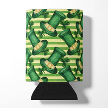 Load image into Gallery viewer, Watercolor St Patrick's Day Leprechan Hat Can or Bottle Hugger BB7558CC