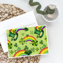 Load image into Gallery viewer, Watercolor St Patrick's Day Lucky Leprechan Greeting Cards -  Blank Note Cards – 8-Pack of Artist-Designed Cards with Envelopes