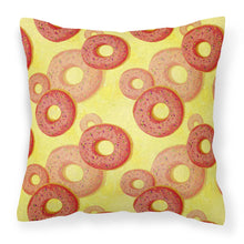 Load image into Gallery viewer, Watercolor Just Donuts Fabric Decorative Pillow BB7561PW1818