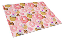 Load image into Gallery viewer, Watercolor Sweet Pastries Glass Cutting Boards – Durable, Decorative Kitchen Art Large BB7562LCB