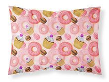 Load image into Gallery viewer, Watercolor Sweet Pastries Fabric Standard Pillowcase – Artistic Decorative Front, White Back BB7562PILLOWCASE