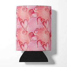 Load image into Gallery viewer, Watercolor Red Hearts Can or Bottle Hugger BB7565CC