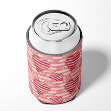 Load image into Gallery viewer, Watercolor Red Striped Hearts Can or Bottle Hugger BB7567CC