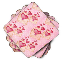 Load image into Gallery viewer, Watercolor Pink Love Letter Foam Coaster  BB7568FC
