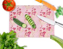 Load image into Gallery viewer, Watercolor Pink Love Letter Glass Cutting Boards – Durable, Decorative Kitchen Art Large BB7568LCB