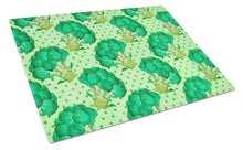 Load image into Gallery viewer, Watercolor Broccoli Glass Cutting Boards – Durable, Decorative Kitchen Art Large BB7570LCB