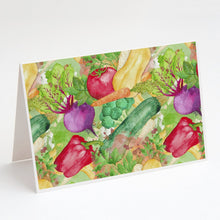 Load image into Gallery viewer, Watercolor Vegetables Farm to Table Greeting Cards -  Blank Note Cards – 8-Pack of Artist-Designed Cards with Envelopes