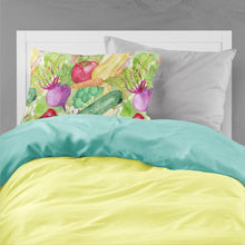 Load image into Gallery viewer, Watercolor Vegetables Farm to Table Fabric Standard Pillowcase – Artistic Decorative Front, White Back BB7572PILLOWCASE