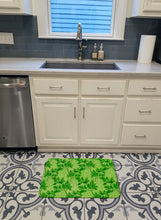 Load image into Gallery viewer, Watercolor Parsley Machine Washable Memory Foam Mat BB7573RUG