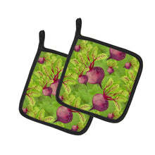 Load image into Gallery viewer, Watercolor Raddishes Pot Holders - Set of 2 - Heat-Resistant Kitchen Essentials BB7574PTHD