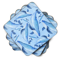 Load image into Gallery viewer, Watercolor Nautical Whales Foam Coaster  BB7575FC