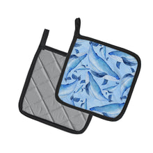 Load image into Gallery viewer, Watercolor Nautical Whales Pot Holders - Set of 2 - Heat-Resistant Kitchen Essentials BB7575PTHD