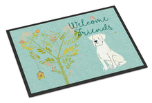 Load image into Gallery viewer, Welcome Friends White Boxer Doormat - 24x36 Decorative Floor Mat – Indoor/Outdoor Rug with Artistic Flair BB7580JMAT