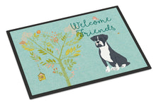 Load image into Gallery viewer, Welcome Friends Black Boxer Doormat - 24x36 Decorative Floor Mat – Indoor/Outdoor Rug with Artistic Flair BB7581JMAT